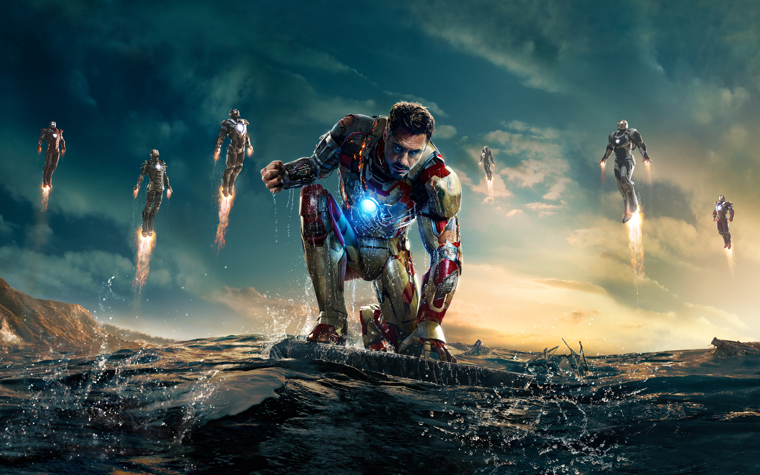 Iron Man key moments background