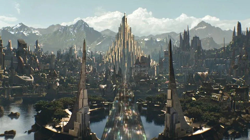 The golden realm of Asgard