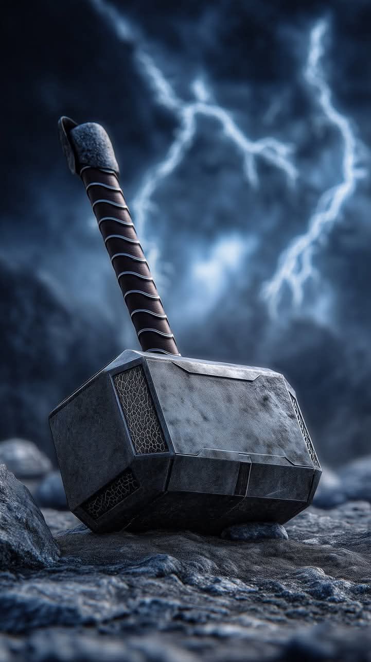 Mjolnir hammer background
