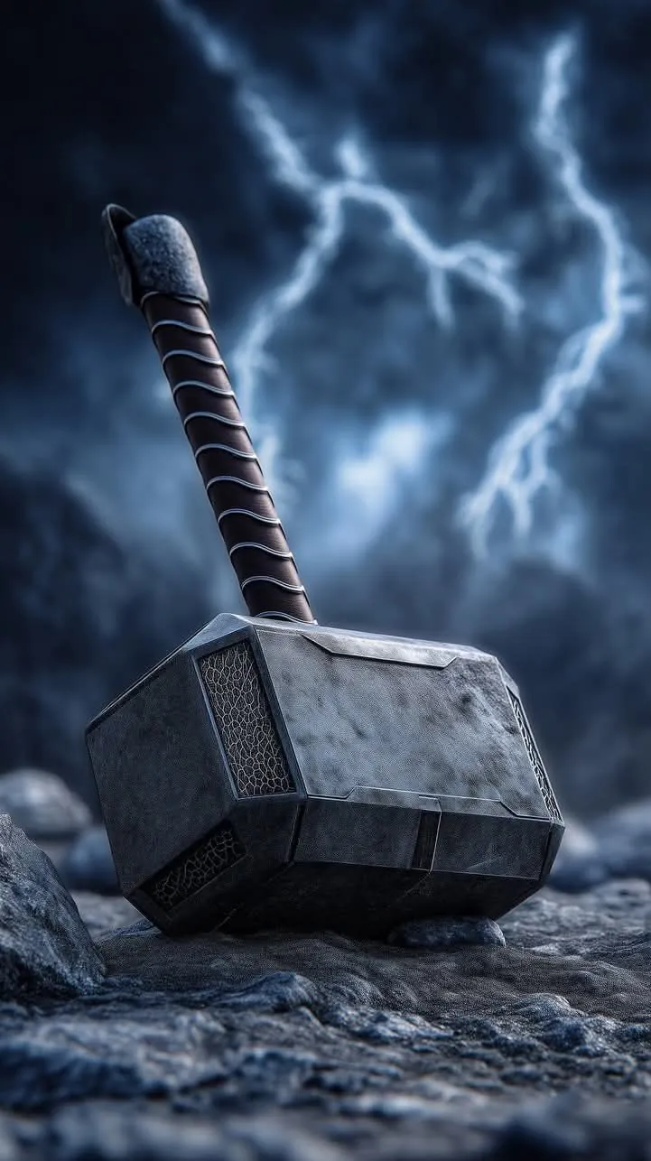 Mjolnir hammer background